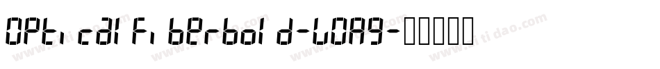 OpticalFiberBold-v0R9字体转换