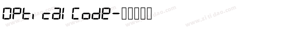 OpticalCode字体转换