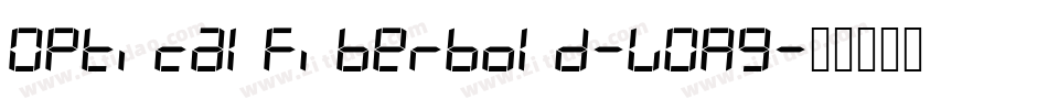 OpticalFiberBold-v0R9字体转换