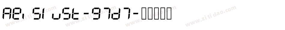 Reislust-97D7字体转换