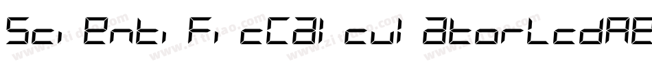 ScientificCalculatorLcdRegular-Kn7X字体转换