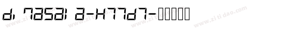 Dimasala-K77D7字体转换