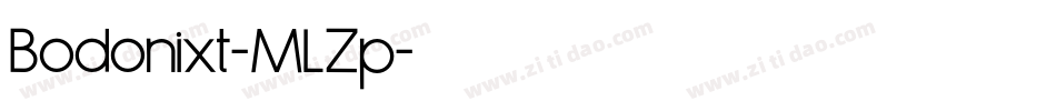 Bodonixt-MLZp字体转换