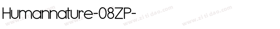 Humannature-08ZP字体转换