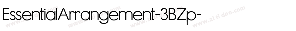 EssentialArrangement-3BZp字体转换