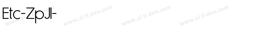 Etc-ZpJl字体转换
