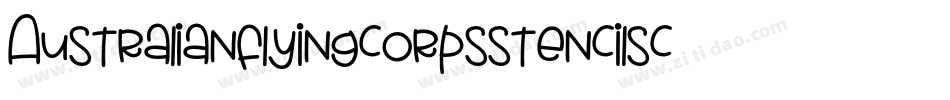 Australianflyingcorpsstencilsc-A4Zp字体转换