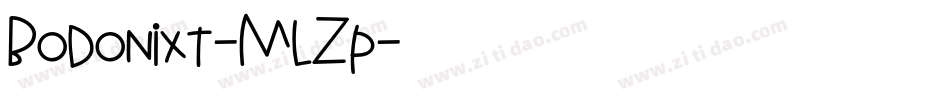 Bodonixt-MLZp字体转换