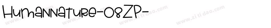 Humannature-08ZP字体转换