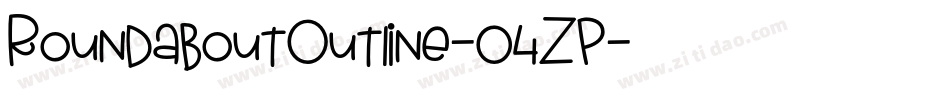 RoundaboutOutline-04ZP字体转换