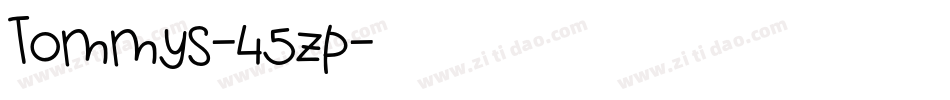 Tommys-45zp字体转换