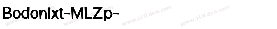 Bodonixt-MLZp字体转换
