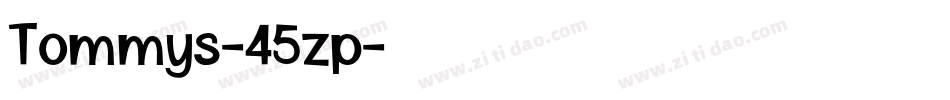 Tommys-45zp字体转换