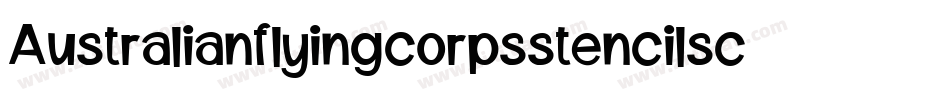 Australianflyingcorpsstencilsc-A4Zp字体转换
