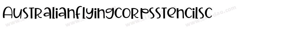 Australianflyingcorpsstencilsc-A4Zp字体转换