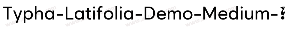 Typha-Latifolia-Demo-Medium字体转换