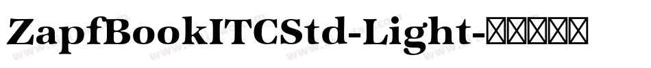 ZapfBookITCStd-Light字体转换