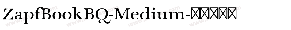 ZapfBookBQ-Medium字体转换