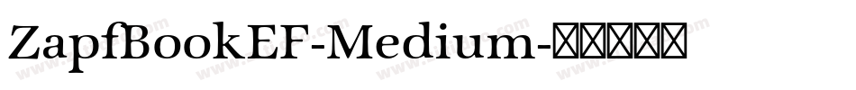 ZapfBookEF-Medium字体转换