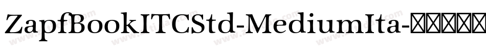 ZapfBookITCStd-MediumIta字体转换