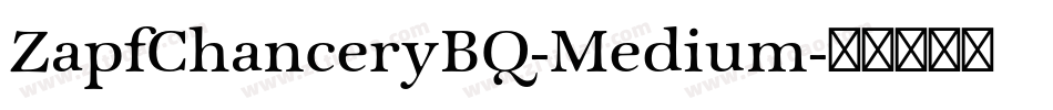 ZapfChanceryBQ-Medium字体转换