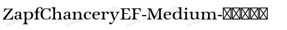 ZapfChanceryEF-Medium字体转换