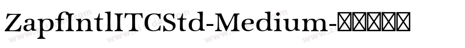 ZapfIntlITCStd-Medium字体转换