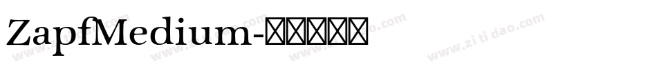 ZapfMedium字体转换