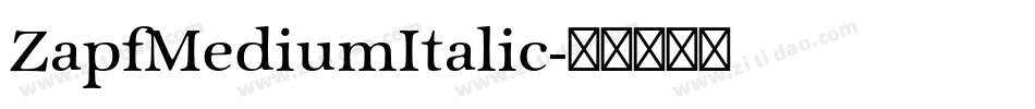 ZapfMediumItalic字体转换