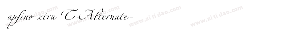 ZapfinoExtraLT-Alternate字体转换