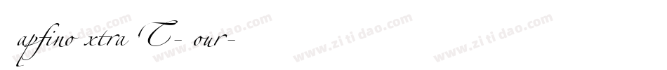 ZapfinoExtraLT-Four字体转换