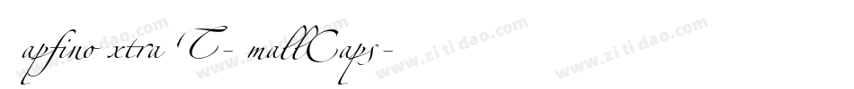 ZapfinoExtraLT-SmallCaps字体转换