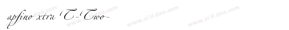 ZapfinoExtraLT-Two字体转换
