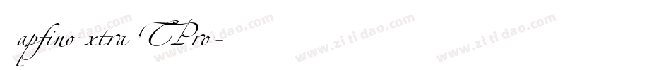 ZapfinoExtraLTPro字体转换
