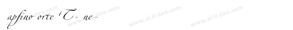 ZapfinoForteLT-One字体转换