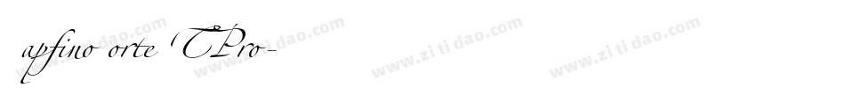 ZapfinoForteLTPro字体转换