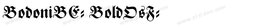 BodoniBE-BoldOsF字体转换