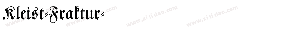 Kleist-Fraktur字体转换
