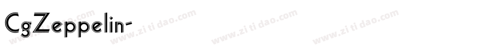 CgZeppelin字体转换