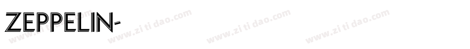 ZEPPELIN字体转换