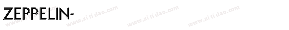ZEPPELIN字体转换