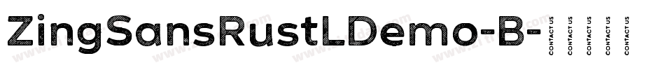 ZingSansRustLDemo-B字体转换
