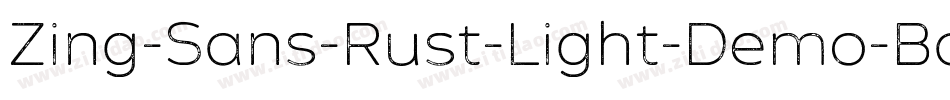 Zing-Sans-Rust-Light-Demo-Base字体转换