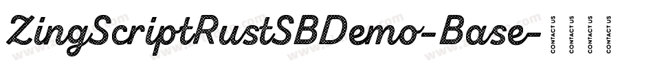 ZingScriptRustSBDemo-Base字体转换