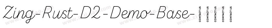Zing-Rust-D2-Demo-Base字体转换