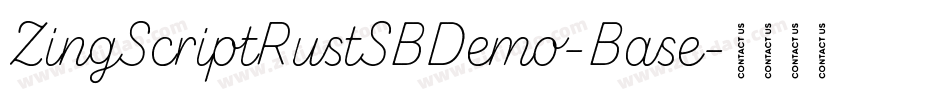 ZingScriptRustSBDemo-Base字体转换