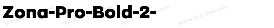 Zona-Pro-Bold-2字体转换