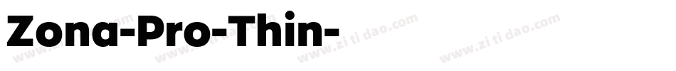 Zona-Pro-Thin字体转换