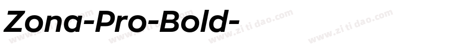 Zona-Pro-Bold字体转换