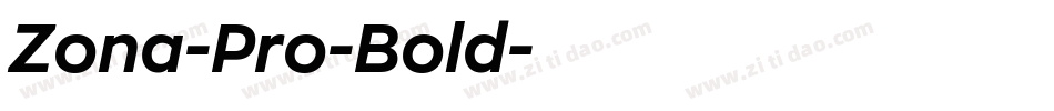 Zona-Pro-Bold字体转换